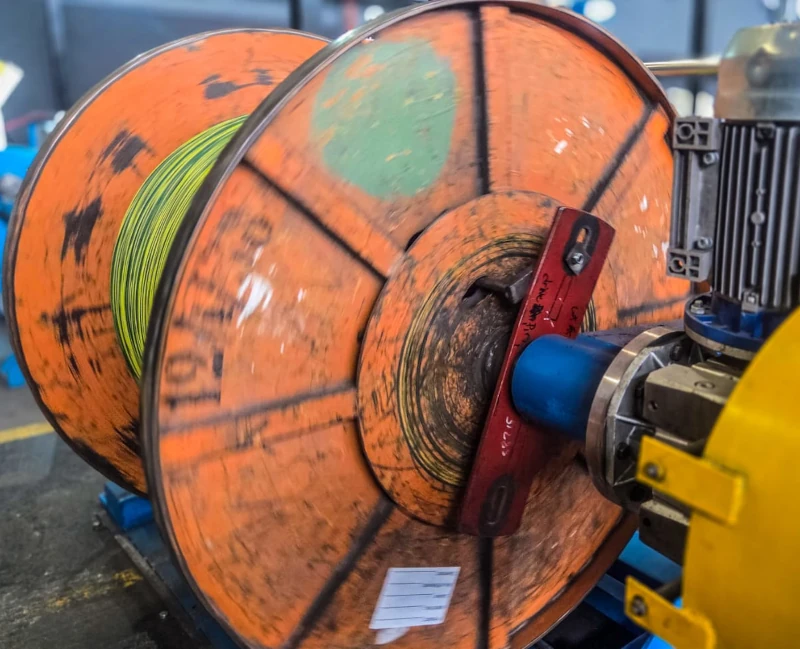 cable drum twisting
